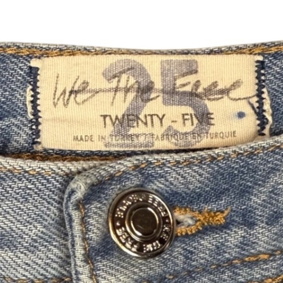 FREE PEOPLE We the Free Maggie Mid Rise Straight Leg Jeans, Size 25 - Picture 8 of 11